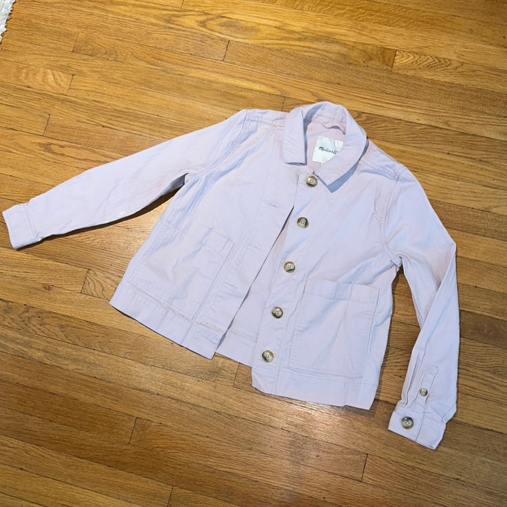 Madewell Light Purple Twill Jacket